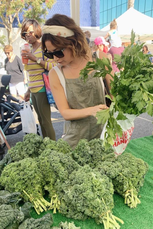 ASHLEY TISDALE Shopping at Farmers Market in Los Angeles 11/10/2019