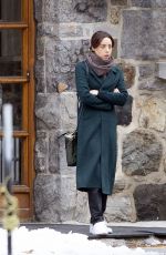 AUBREY PLAZA on the Set of Best Sellers in Montreal 11/26/2019