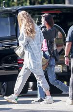 BELLA and GIGI HADID Arrives at Hailey Bieber