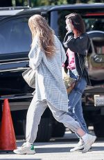 BELLA and GIGI HADID Arrives at Hailey Bieber