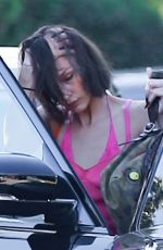 BELLA and GIGI HADID Arrives at Hailey Bieber