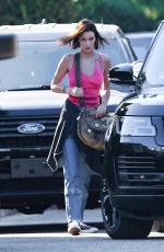 BELLA and GIGI HADID Arrives at Hailey Bieber