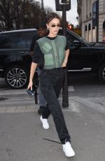 BELLA HADID Arrives at Her Hotel in Paris 11/14/2019
