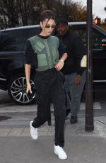 BELLA HADID Arrives at Her Hotel in Paris 11/14/2019