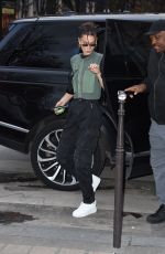BELLA HADID Arrives at Her Hotel in Paris 11/14/2019