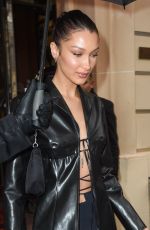 BELLA HADID Leaves Royal Monceau Hotel in Paris 11/15/2019