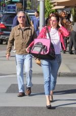 BLANCA BLANCO and John Savage Out with Their Bunny in Beverly Hills 11/22/2019