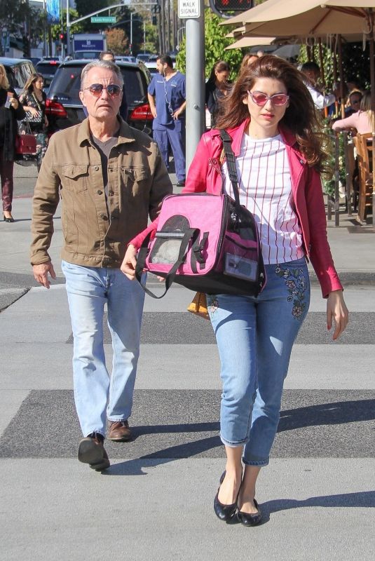 BLANCA BLANCO and John Savage Out with Their Bunny in Beverly Hills 11/22/2019