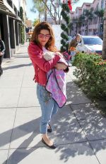 BLANCA BLANCO and John Savage Out with Their Bunny in Beverly Hills 11/22/2019