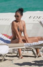 BREANA TIESI in Bikini at a Beach in Miami 11/02/2019