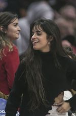 CAMILA CABELLO and Shawn Mendes at L A Clippers vs Toronto Raptors Game in Los Angeles 11/11/2019