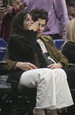 CAMILA CABELLO and Shawn Mendes at L A Clippers vs Toronto Raptors Game in Los Angeles 11/11/2019