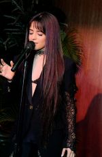CAMILA CABELLO at Celebration for Artists Hosted by Spotify in West Hollywood 11/20/2019
