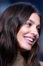 CAMILA MORRONE on the Set of Extra at The Levi