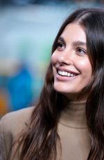 CAMILA MORRONE on the Set of Extra at The Levi