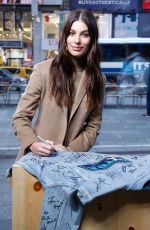 CAMILA MORRONE on the Set of Extra at The Levi