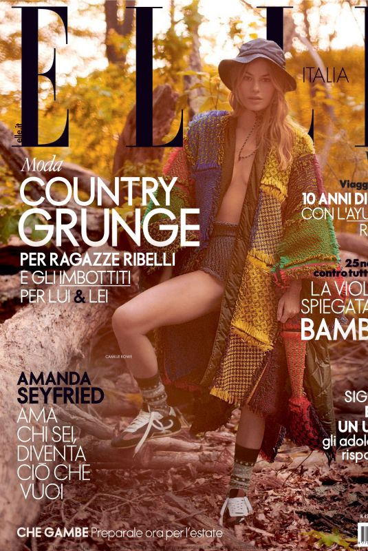 CAMILLE ROWE in Elle Magazine, Italy December 2019