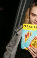 CARA DELEVINGNE and ASHLEY BENSON on the Backstage of New Alanis Morissette Musical Jagged Little Pill 11/20/2019
