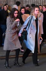CARA DELEVINGNE and ASHLEY BENSON Take a Break of Broadway Show in New York 11/21/2019