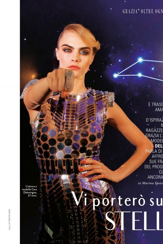 CARA DELEVINGNE in Grazia Magazine, Italy November 2019
