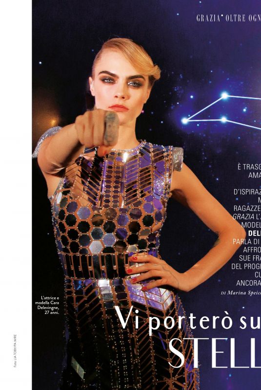 CARA DELEVINGNE in Grazia Magazine, Italy November 2019