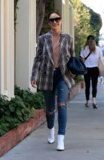 CARA SANTANA Out an About on Melrose Place in West Hollywood 11/04/2019