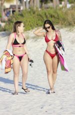 CARMEN VALENTINA and STEFANIA MAFRA in Bikini at a Beach in Miami 11/27/2019