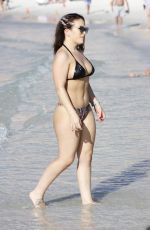 CARMEN VALENTINA in Bikini at a Beach in Miami 10/31/2019