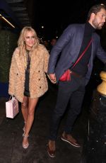 CAROLINE FLACK Leaves Her 40th Birthday Party in London 11/09/2019