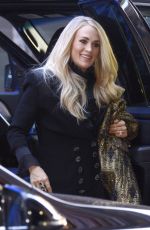 CARRIE UNDERWOOD Arrives at Good Morning America in New York 11/08/2019