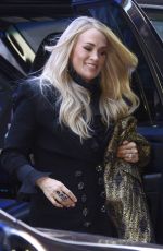 CARRIE UNDERWOOD Arrives at Good Morning America in New York 11/08/2019