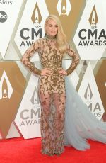 CARRIE UNDERWOOD at 2019 CMA Awards in Nashville 11/13/2019