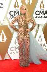 CARRIE UNDERWOOD at 2019 CMA Awards in Nashville 11/13/2019