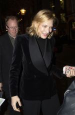 CATE BLANCHETT Leaves Fayre of St. James Christmas Carol Concert in London 11/26/2019