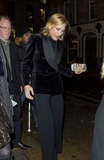 CATE BLANCHETT Leaves Fayre of St. James Christmas Carol Concert in London 11/26/2019