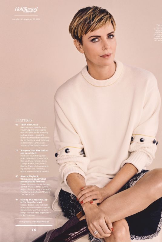 CHARLIZE THERON in The Hollywood Reporter, November 2019