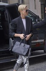 CHARLIZE THERON Leaves Her Hotel in New York 11/12/2019