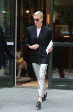 CHARLIZE THERON Leaves Her Hotel in New York 11/12/2019