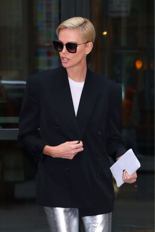 CHARLIZE THERON Out and About in New York 11/12/2019