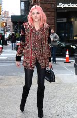 CHARLOTTE LAWRENCE Arrives at AOL Build in New York 11/18/2019