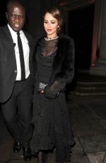 CHERYL COLE Leaves Freemasons Hall in Covent Garden 11/27/2019