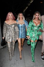 CHLOE, DEMI and FRANKIE SIMS at Bootsy Bellows in Los Angeles 11/13/2019