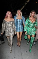 CHLOE, DEMI and FRANKIE SIMS at Bootsy Bellows in Los Angeles 11/13/2019