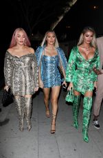 CHLOE, DEMI and FRANKIE SIMS at Bootsy Bellows in Los Angeles 11/13/2019