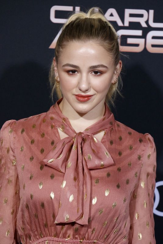 CHLOE LUKASIAK at Charlie’s Angels Premiere in Los Angeles 11/11/2019