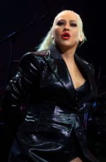 CHRISTINA AGUILERA Performs at The X Tour in London 11/10/2019
