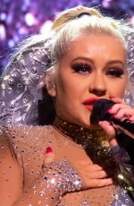 CHRISTINA AGUILERA Performs at The X Tour in London 11/10/2019