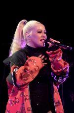 CHRISTINA AGUILERA Performs at The X Tour in London 11/10/2019