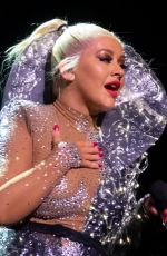 CHRISTINA AGUILERA Performs at The X Tour in London 11/10/2019