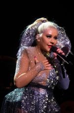 CHRISTINA AGUILERA Performs at The X Tour in London 11/10/2019
